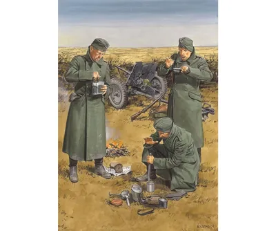 Immagine prodotto di Dragon 1:35 "Chow Time" Ger. Anti-Tank Crew + PaK