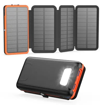 Obrázok produktu pre ADDTOP Solárna powerbanka 20000mAh – Solárna nabíjačka s rýchlonabíjaním 22,5 W, 3 A