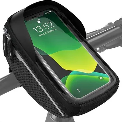 Zdjęcie produktu dla Uchwyt na telefon do roweru – torba rowerowa – uchwyt na telefon do roweru – idealny do nawigacji – torba rowerowa, uchwyt na telefon do roweru, akcesoria rowerowe