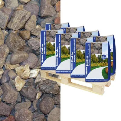 Produktbild von Rheinkies 16-32mm, 1125kg, runde, helle Natursteine für Garten und Landschaft