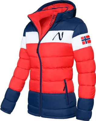 Produktbild von Nebulus Winterjacke MIXUP Damen, warme Outdoorjacke, praktische & vielseitige Übergangs- & Winterjacke, P4832 - Damen, rot-blau, L/40
