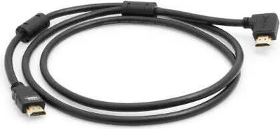 Produktbild von System-S HDMI male zu HDMI male 90 Grad links gewinkelt Winkel Kabel 150 cm