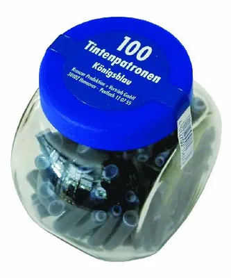 Produktbild von Tintenpatrone im Glas blau 100er