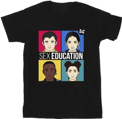 Produktbild von Netflix - " Education" T-Shirt für Herren BI45222 (L) (Schwarz)