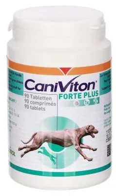 Produktbild von Caniviton Forte Plus Erg.Futterm.Tbl.f.Hund/katze 90 St