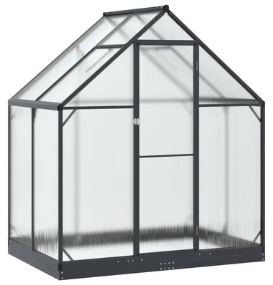 Produktbild von vidaXL Garten Gewächshaus mit Tür Anthrazit 183,5 x 123 x 207 cm