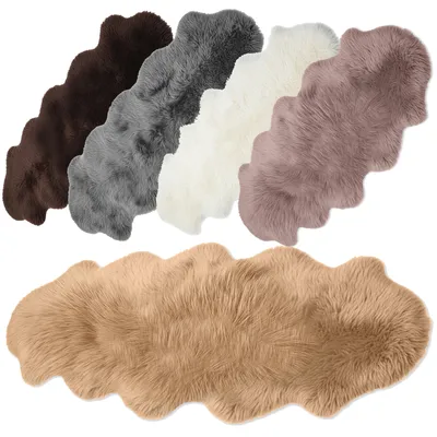 Produktbild von Echtes Schaffell Lammfell XXL 190x60 cm Cappuccino – Doppelfell Naturfell – Teppich & Bettvorleger aus Echtfell