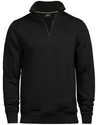 Produktbild von Tee Jays - Pullover mit halbem Reißverschluss für Herren FK2321 (M) (Schwarz)