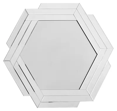 Produktbild von Sechseckiger Wandspiegel Artemis in Silber