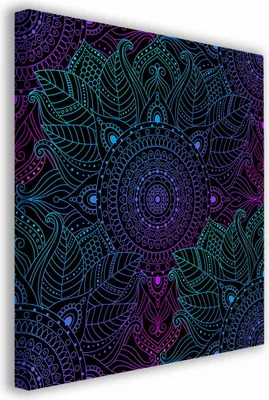 Zdjęcie produktu dla OBRAZ NA PŁÓTNIE 060 Mandala 30x30cm
