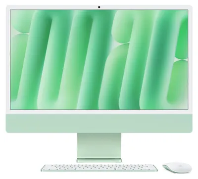 Obrázek produktu pro Apple iMac 24", grün, M4 - 10jádrový CPU / 10jádrový GPU, 16 GB RAM, 256GB SSD