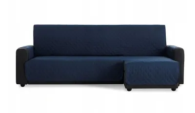 Produktbild von BESTCOVERS Rechtsseitig Ecksofaschutz Schonbezug Schutzbezug Ecksofa mit Ottomane Ecksofaschoner Ecksofabezug Sofaschonbezug (240 cm, Blau)