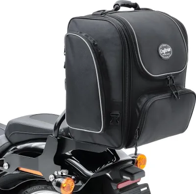 Image de Sacoche arrière de moto / sacoche sissybar # TM4 39-49L noir