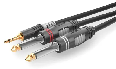 Produktbild von Instrumentenkabel | 2 x Klinke / Mini-Klinke, HICON | 0,90 m