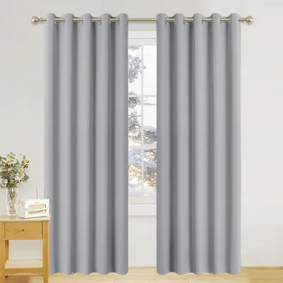 Immagine prodotto di Tende oscuranti termiche, colore grigio argento, dimensioni 228 x 167 cm (confezione da 2)