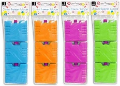 Produktbild von Famanu Kühlakkus Set von 3 - Wiederverwendbare Mini-Kühlelemente für Kühltasche und Lunchbox