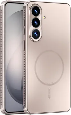 Produktbild von MagSafe Handy Hülle für Samsung Galaxy S26 Linsenschutz & Belüftung Rose Gold