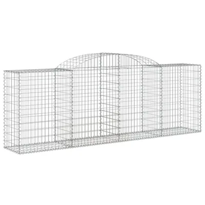 Zdjęcie produktu dla vidaXL Gabion z wysokim łukiem 300x50x100/120 cm Ocynkowane żelazo