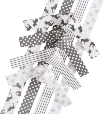 Produktbild von Papierstreifen "X-Mas Grey", 15 mm, 48 Streifen