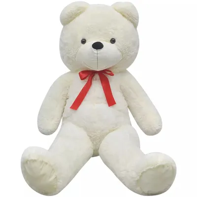 Produktbild von vidaXL Weicher XXL-Plüsch-Teddybär Weiß 135 cm