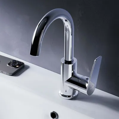 Produktbild von AM.PM Wasserhahn Bad Chrom Waschtischarmatur Bad Armatur Mischbatterie Waschbeckenarmatur Einhebelmischer Badezimmer