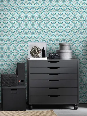 Produktbild von Coloray Fototapete 416x254 cm Vlies-Fototapete - Senf geometrisch