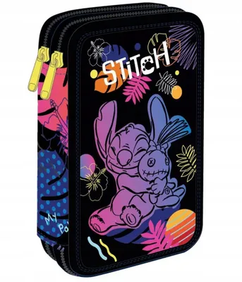 Zdjęcie produktu dla Piórnik podwójny z wyposażeniem Jumper 2 Stitch Black F066886