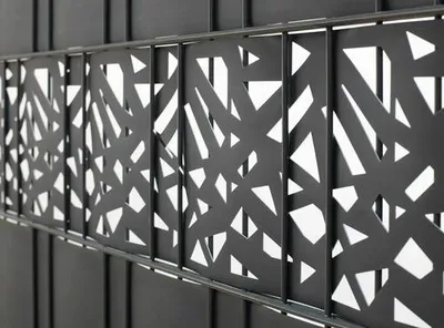 Produktbild von Sichtschutzstreifen Konsta für Doppelstabmatte PVC 5 Streifen 251,5 x 19,2 cm anthrazit