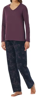 Obrázok produktu pre Uncover by Schiesser Dámske pyžamo UNCOVER Nightwear – slivka – veľkosť 40