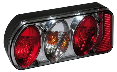 Produktbild von EUFAB 11503 Ersatz-Rücklicht Links, Rauchglas, komplett, für EUFAB und LAS Fahrradträger, Schwarz