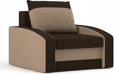Produktbild von Klassische Sessel für Wohnzimmer, Relaxsessel HEWLET,  Braun&Cappucino