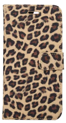 Produktbild von Mobigear Leopard iPhone 8 Plus Hülle, Klappetui mit Geldbörsenfunktion - Braun