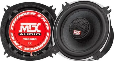Immagine prodotto di Altoparlante coassiale a 2 vie MTX AUDIO, 10 cm, 70 W RMS, telaio in alluminio, bobina TIL da 25 mm, tweeter al neodimio da 22 mm