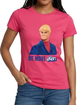 Produktbild von Spreadshirt Barbie Ken Design Mit Spruch Be More Ken Frauen T-Shirt, XL, Azalea