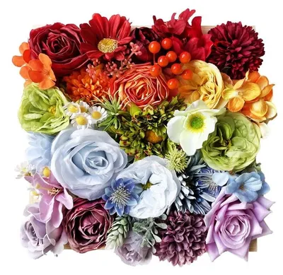Image de Fleurs encadrées Kit DIY - Couleurs du Monde - Kit création tableau floral 3D dès 12 ans