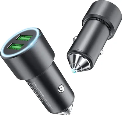 Produktbild von MMOBIEL 3.0 Auto Lade Adapter USB Zigarettenanzünder für Elektronische Geräte (SCHWARZ)