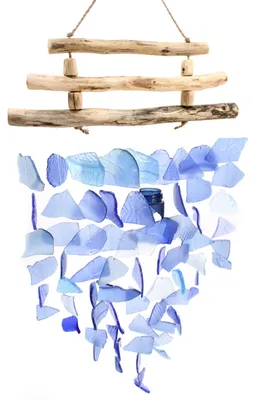 Imagen del producto de Carrillón de Vidrio Reciclado - Azul