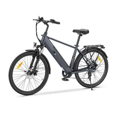 Immagine prodotto di Bicicletta elettrica Touroll J2 da 26 pollici, motore da 250 W, autonomia di 100 km, cambio Shimano a 7 velocità, display a LED, freni a disco, bicicl