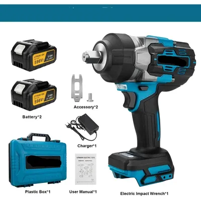 Produktbild von Schlagmutternschlüssel - 2 Akkus - 2800 Nm - Kabellos - 18 V - 1/2 Zoll - Elektrischer Schraubendreher