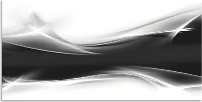 Produktbild von ARTland Wandbild Alu für Innen & Outdoor Kreatives Element Schwarz - Weiß Größe: 100x50 cm
