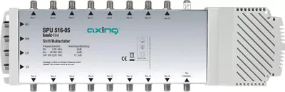 Zdjęcie produktu dla Axing SPU 516-05, 5 wejś., 16 wyjś., 950 - 2400 MHz, 85 - 862 MHz, IP20, F