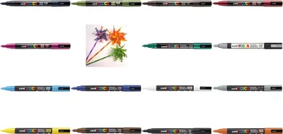Image de uni-ball® 186581 Marqueur pigmenté POSCA - 0,9 - 1,3 mm, or