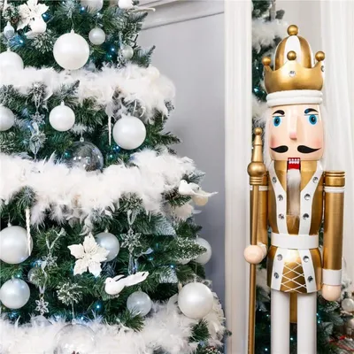 Image de Sapin de Noël artificiel Premium 180 cm Pin Diamant avec neige artificielle et vrais cônes Aspect hivernal Sapin de Noël