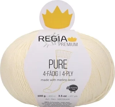 Produktbild von Regia Premium Pure 00002 Cream Strickgarn