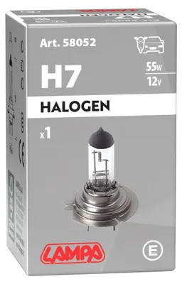 Produktbild von 1x LAMPA H7 Glühlampe Fernlicht 12V 55W PX26d Halogen 58052