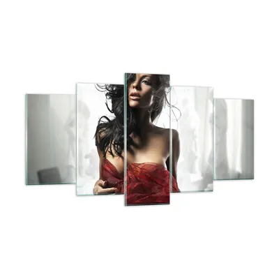 Produktbild von Bilder auf glas - Schönheit Körper Kleid Eleganz - 160x85cm - Glasbilder - Wandbilder - Kunstdruck - zum Aufhängen bereit - Wanddekoration aus Glas - Glas Bilder - Wandbild auf Glas - GEA160x85-2142