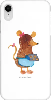 Produktbild von Mr. & Mrs. Panda Iphone XR Handyhülle Maus Kekse - Weiß - Geschenk, Plätzchen, Premium Kunststoff, Winter, Backen, Weihnachten, Handy Case