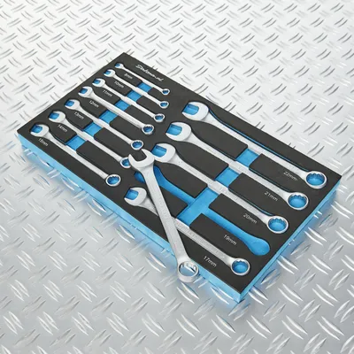 Productafbeelding van 12-delige ring-steeksleutelset 8 tot 22 mm in softmodule