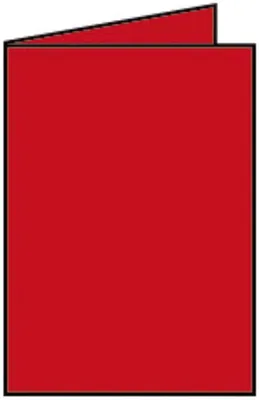 Produktbild von Rössler Papier 220719526 Coloretti Doppelkarte - B6 hoch, 5 Stück, mohn