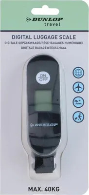 Immagine prodotto di Bilancia Manuale Da Viaggio Digitale Per Bagagli, Per Uso Aeroportuale E Turistico, Fino A 40 Kg, Nera
